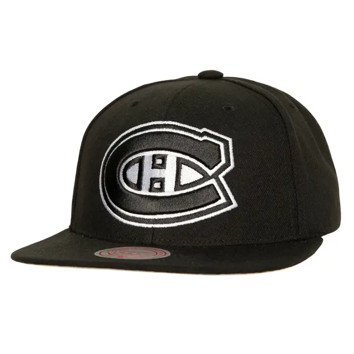 CASQUETTE À VISIÈRE PLATE MONTREAL CANADIENS MN LNH NOI/BLA NOI/BLA