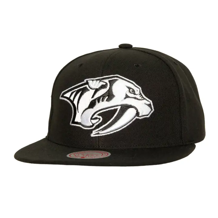 CASQUETTE REGLABLE NASHVILLE PREDATORS LNH NOIR/BLANC NOIR/BLANC
