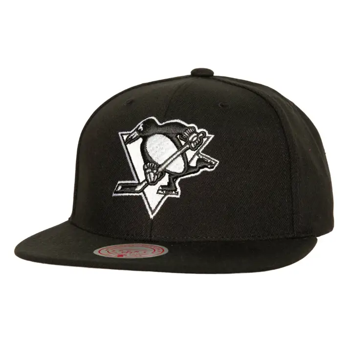 CASQUETTE SNAPBACK NOIRE ET BLANCHE DES PENGUINS DE PITTSBURGH MN NHL