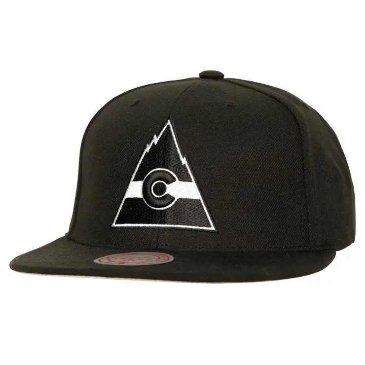 CASQUETTE VINTAGE SNAPBACK NOIRE ET BLANCHE COLORADO ROCKIES LNH NOIR/BLANC