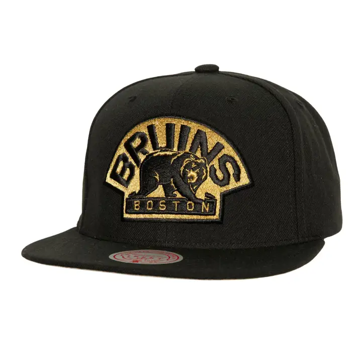 BOSTON BRUINS MN NHL CASQUETTE SNAPBACK NOIR-OR MÉTALLISÉ NOIR/OR MÉT