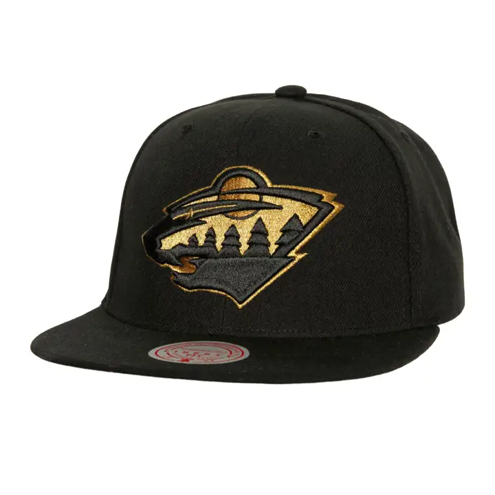 MINNESOTA WILD MN LNH CASQUETTE NOIR-OR MÉTALLISÉ NOIR/OR MTL