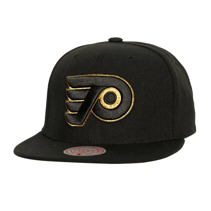 PHILADELPHIA FLYERS MN LNH CASQUETTE SNAPBACK NOIR-OR MÉTALLISÉ NOIR/OR MÉTALLIQUE