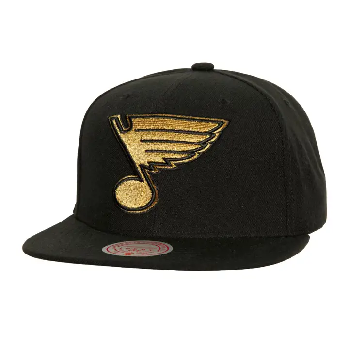 ST. LOUIS BLUES LNH NOIR-OR MÉTALLISÉ CASQUETTE AJUSTABLE NOIR/OR MÉTALLISÉ