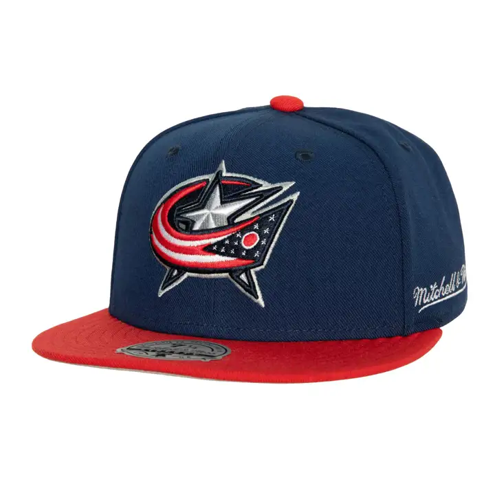 CASQUETTE AJUSTÉE 2T COLUMBUS BLUE JACKETS LNH BLEU MARINE/ROUGE