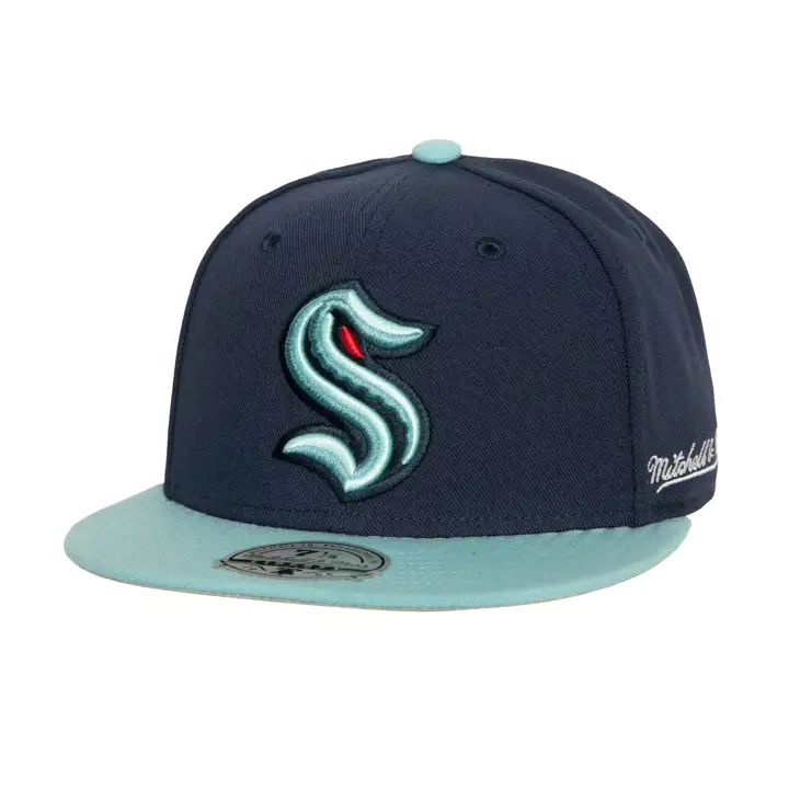 Seattle Kraken MN NHL Casquette ajustée 2T marine/bleu clair