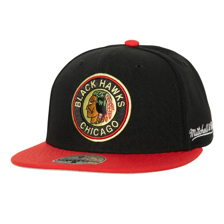 CHICAGO BLACKHAWKS MN NHL 2T FITTED Vintage BLK/RED