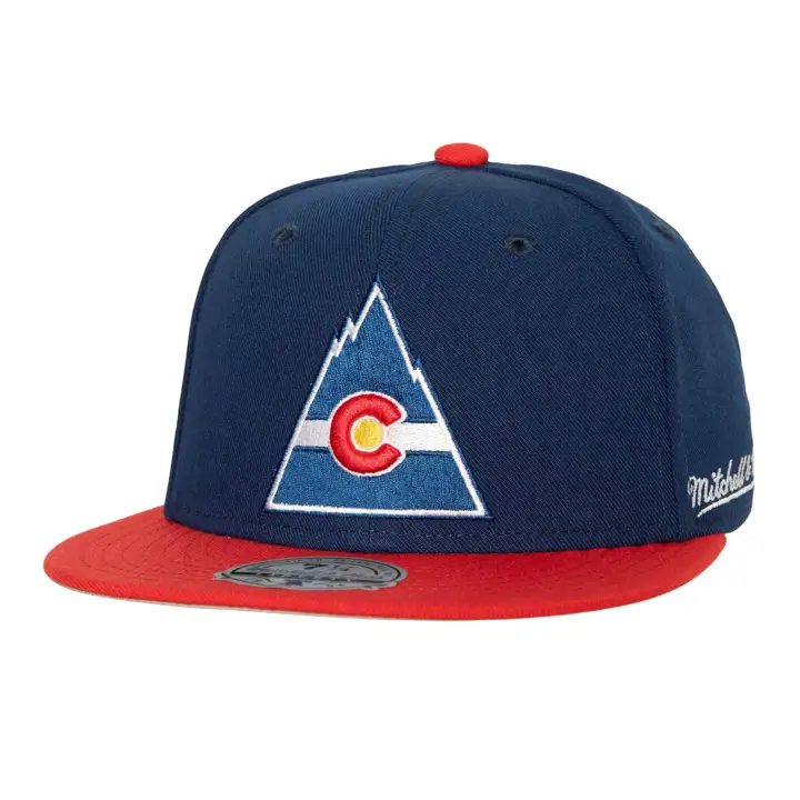 COLORADO ROCKIES MN LNH 2T AJUSTÉ Vintage BLEU/ROUGE