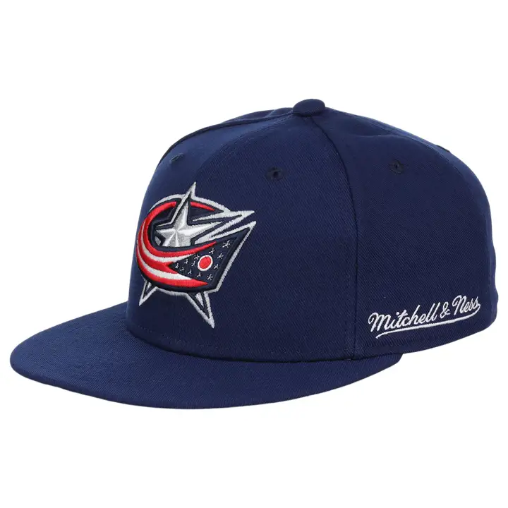 CASQUETTE AJUSTÉE DE BASE COLUMBUS BLUE JACKETS MN NHL BLEU MARINE