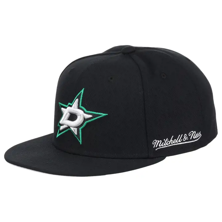 DALLAS STARS MN LNH CASQUETTE AJUSTÉE DE BASE NOIRE