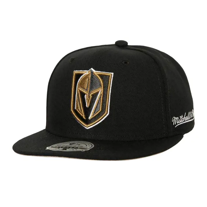 CASQUETTE AJUSTÉE DE BASE NOIRE LNH DES VEGAS GOLDEN KNIGHTS POUR HOMME
