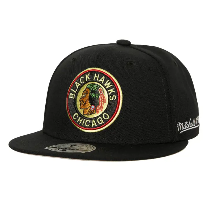 CHICAGO BLACKHAWKS MN NHL BASIC FITTED Vintage NOIR