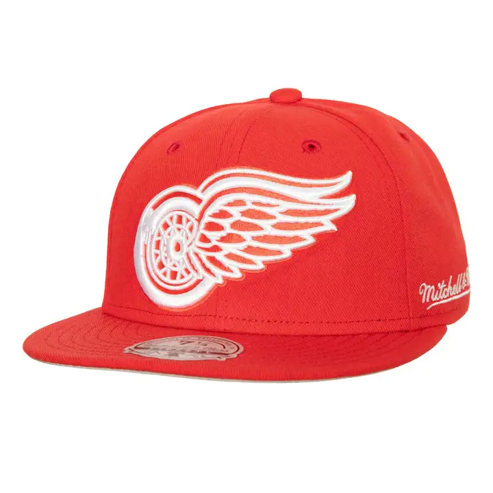 DETROIT RED WINGS MN LNH AJUSTÉ DE BASE Vintage ROUGE