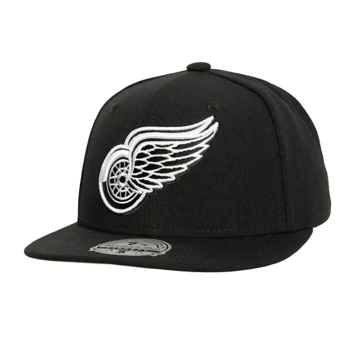 DETROIT RED WINGS MN LNH NOIR-BLANC AJUSTÉE NOIR/BLANC