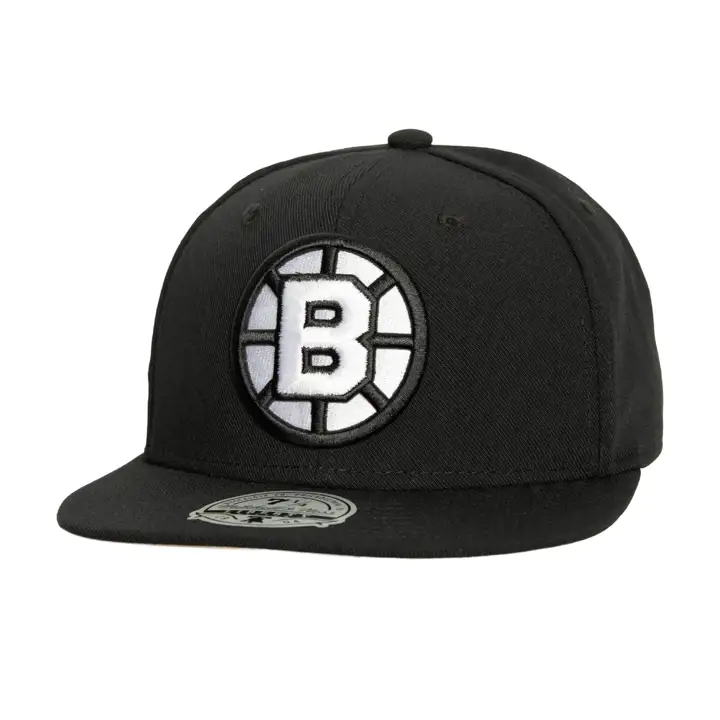 CASQUETTE AJUSTÉE VINTAGE NOIR/BLANC BOSTON BRUINS MN NHL NOIR-BLANC