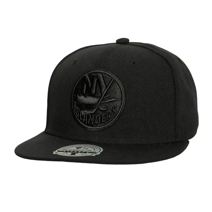 NEW YORK ISLANDERS MN LNH N/B N/B AJUSTÉE N/B/N/B