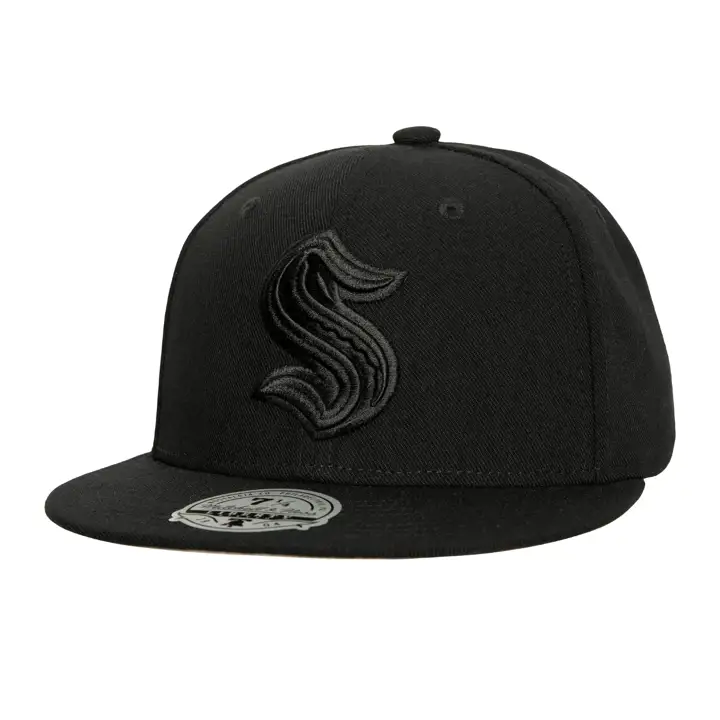Seattle Kraken MN NHL NOIR-NOIR AJUSTÉ NOIR/NOIR