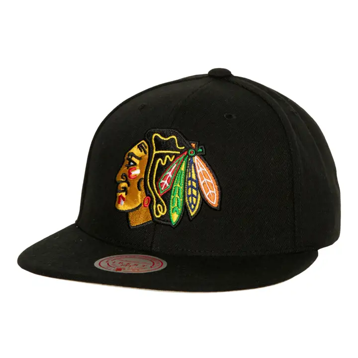 CASQUETTE SNAPBACK 2 TONS NOIRE CHICAGO BLACKHAWKS LNH MN