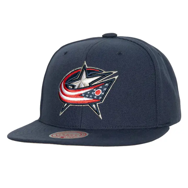 CASQUETTE SNAPBACK 2 HITS COLUMBUS BLUE JACKETS LNH BLEU MARINE