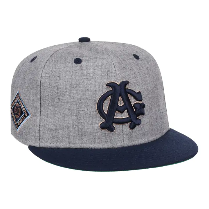 CHICAGO AMERICAN GIANTS EFF NLB RIBBIE SLUGGER AJUSTÉE H-GRIS