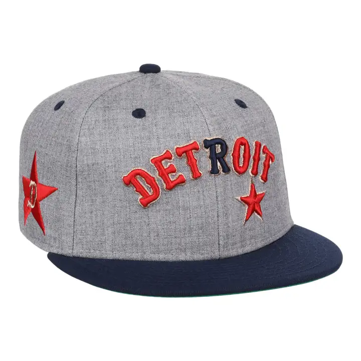DETROIT STARS EFF NLB RIBBIE SLUGGER AJUSTÉE GRIS-C/MARINE/VERT