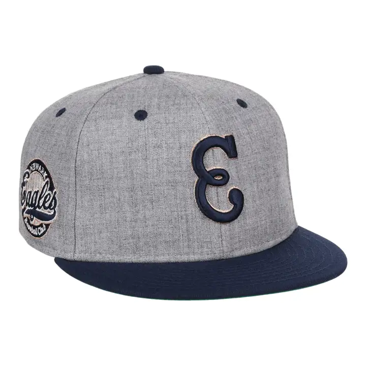 Newark Eagles EFF NLB RIBBIE SLUGGER AJUSTÉE GRIS CHINÉ/BLEU MARINE/VERT
