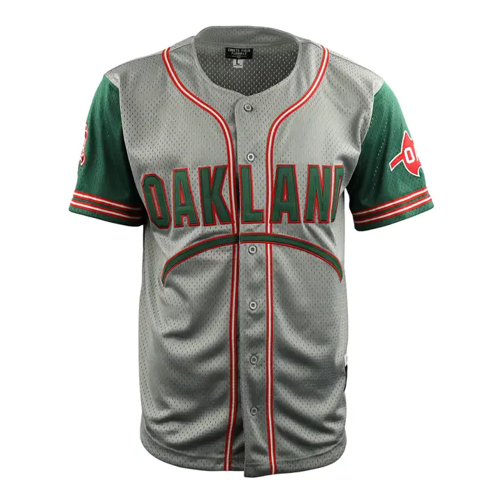 Oakland Oaks EFF DNA BUTTON DOWN MESH GRY