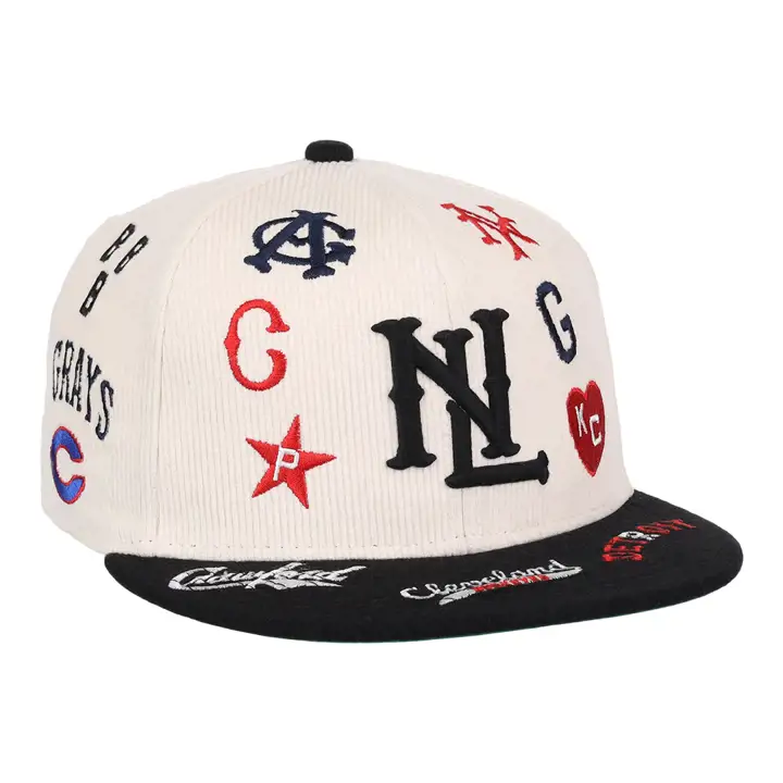 Negro Leag EFF NLB GROUND RULE DOUBLE Ajustée IVO/NOIR/VERT
