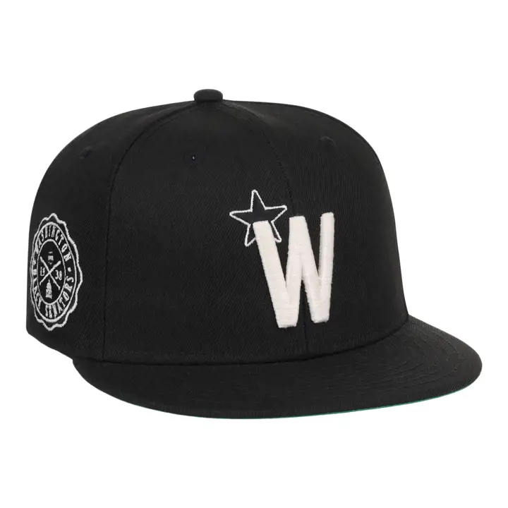 Washington Black Senators EFF NLB BLK/WHT FITTED BLK/WHT/GRN