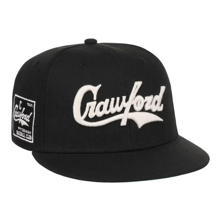 PITTSBURGH CRAWFORDS EFF NLB NOIR/BLANC AJUSTÉE NOIR/BLANC/VERT