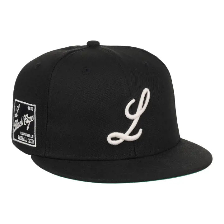 CASQUETTE AJUSTÉE LOUISVILLE BLACK CAPS EFF NLB NOIR/BLANC NOIR/BLANC/VERT