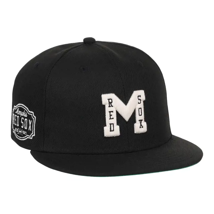 MEMPHIS RED SOX EFF NLB NOIR/BLANC AJUSTÉE NOIR/BLANC/VERT