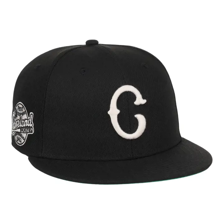 Cleveland Buckeyes EFF NLB NOIR/BLANC AJUSTÉE NOIR/BLANC/VERT
