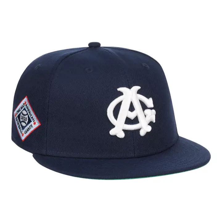 CHICAGO AMERICAN GIANTS EFF NLB TC FITTED Marine/MARINE/VERT