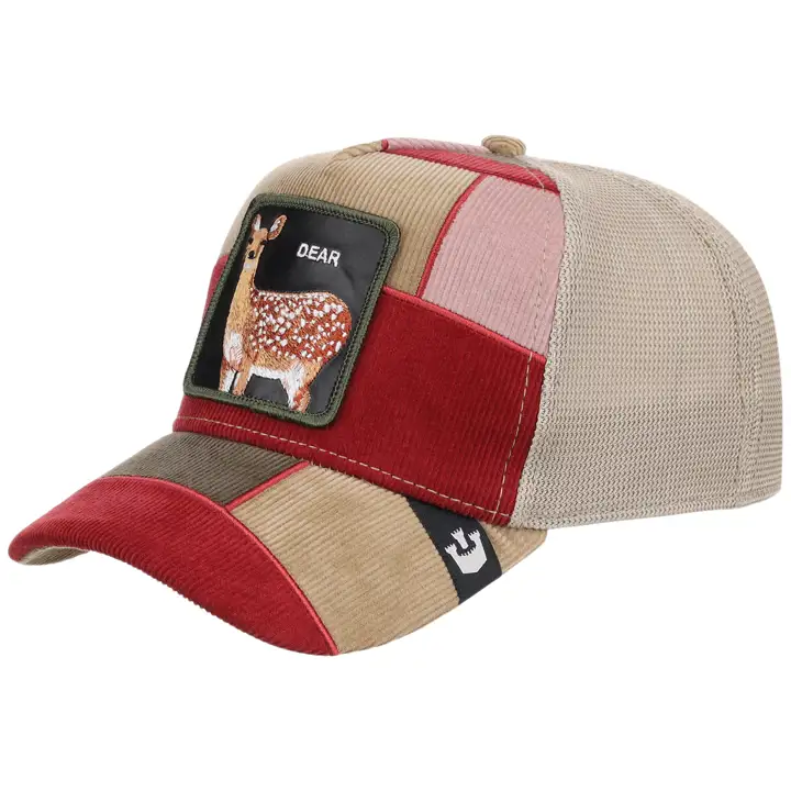 GOORIN BROTHERS CASQUETTE TRUCKER COURBÉE EN VELOURS CÔTELÉ tan/AST