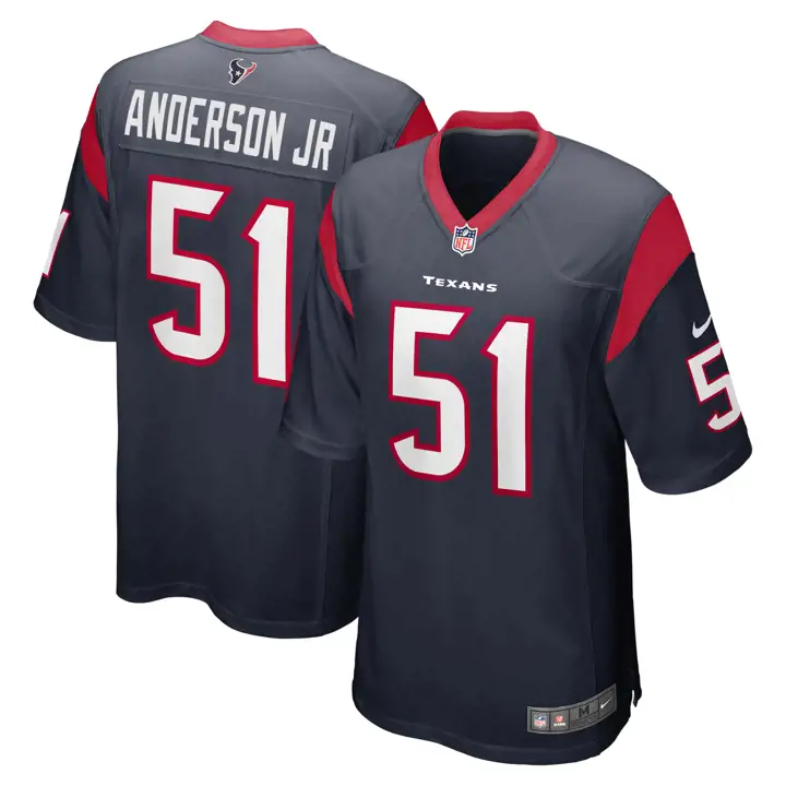 Maillot de match NFL pour homme HOUSTON TEXANS WILL ANDERSON JR TEAL