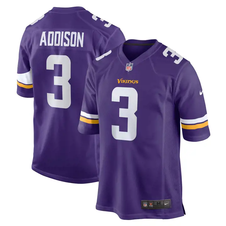 MINNESOTA VIKINGS Maillot de match NFL homme JORDAN ADDISON PUR