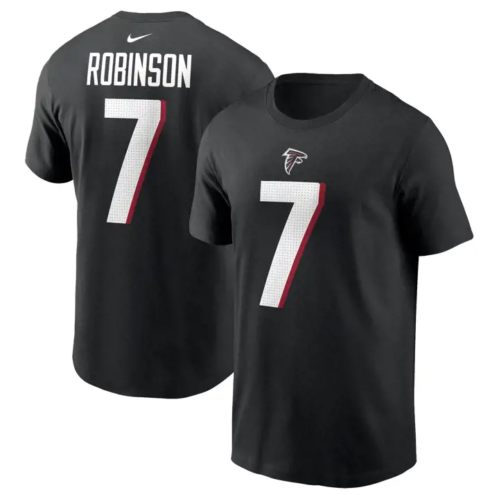 T-shirt NFL Joueur ATLANTA FALCONS BIJAN ROBINSON NOIR