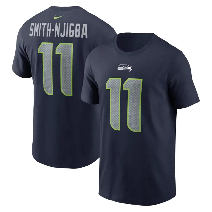 T-shirt NFL JAXON SMITH-NJIGBA Marine des SEATTLE SEAHAWKS