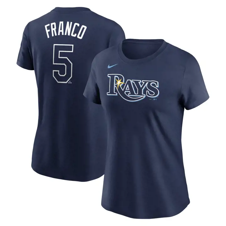 RAYS MLB T-shirt femme joueur N&N dkgraph