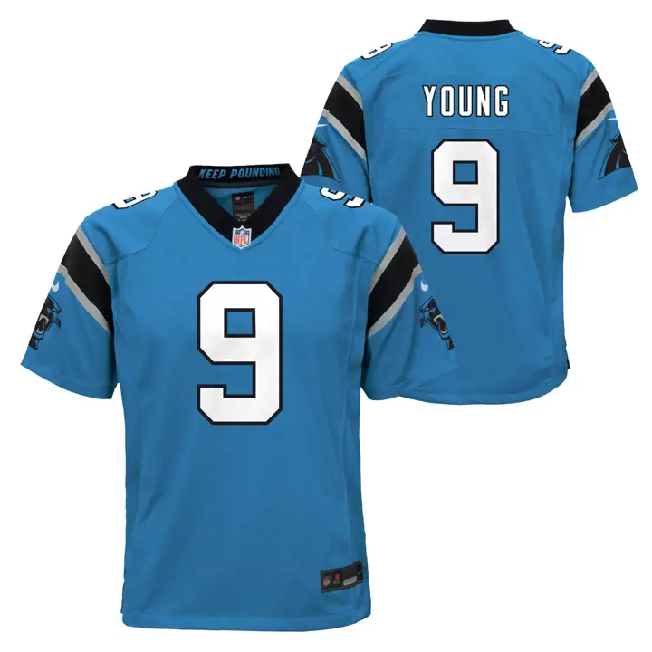 MAILLOT JUNIOR CAROLINA PANTHERS BRYCE YOUNG BLEU