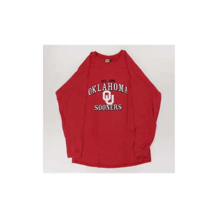 Tunique manches longues Oklahoma Sooners NCAA effet délavé 23 CRIM