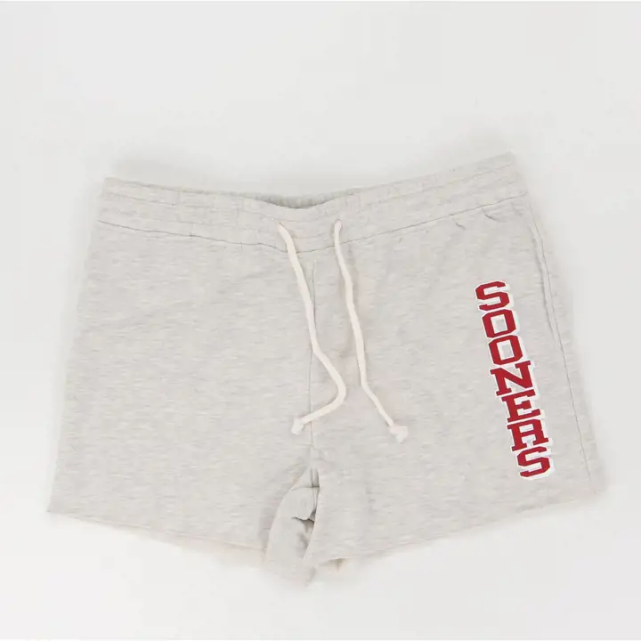 Short de jogging pour femme Oklahoma Sooners NCAA 23 GRIS