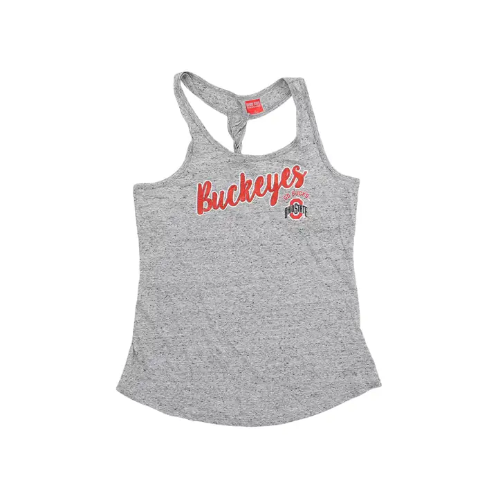 Débardeur à paillettes tressé dos nageur NCAA Buckeyes de l'Ohio State pour femme