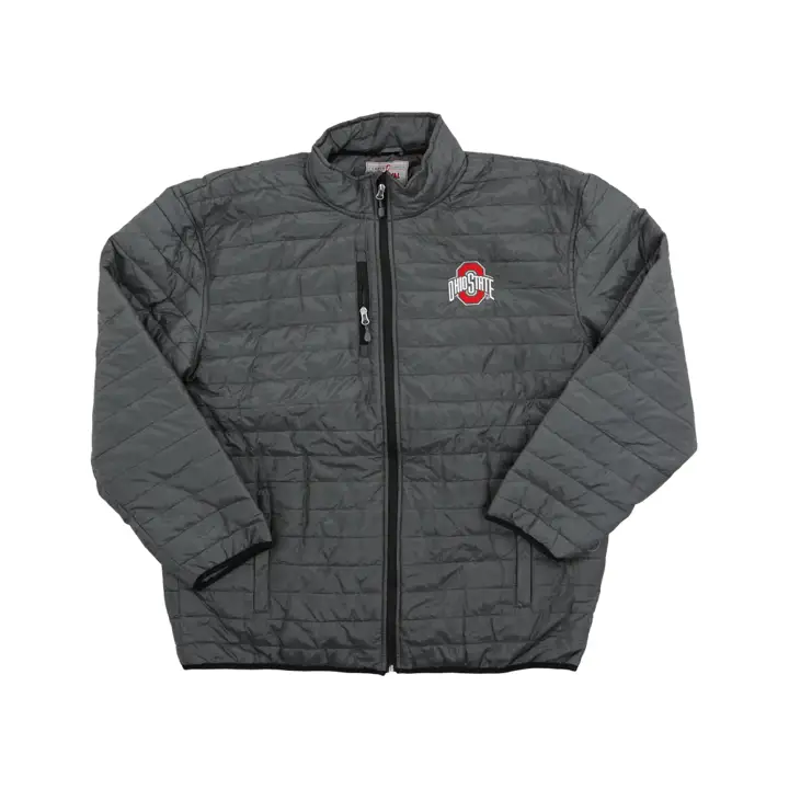 Doudoune Ohio State Buckeyes NCAA Logo Classique Grise NEUVE