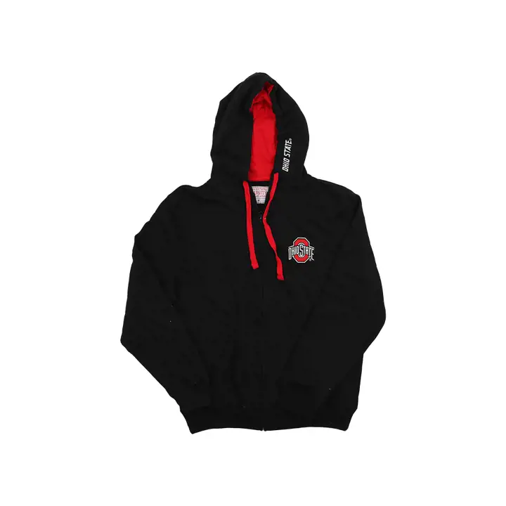 Ohio State Buckeyes NCAA Emb Classic Logo Contrast Hood FZ J