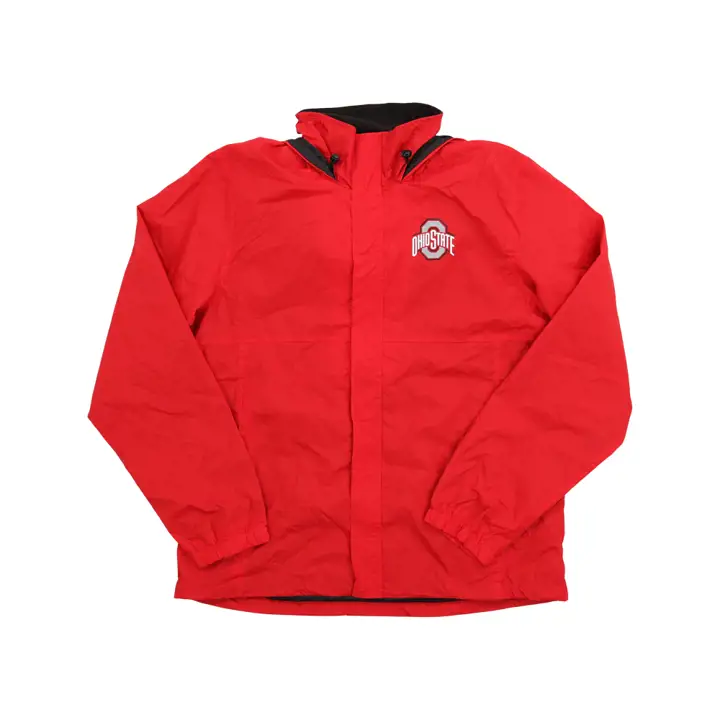 Coupe-vent en nylon Ohio State Buckeyes NCAA avec logo classique rouge