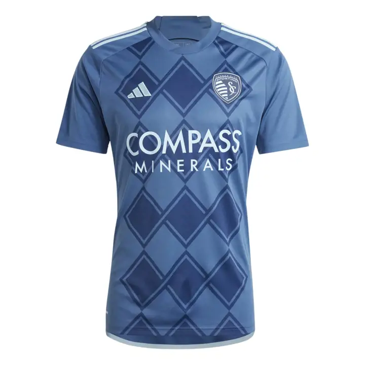 Maillot Replica Secondaire MLS Bleu Sporting Kansas City