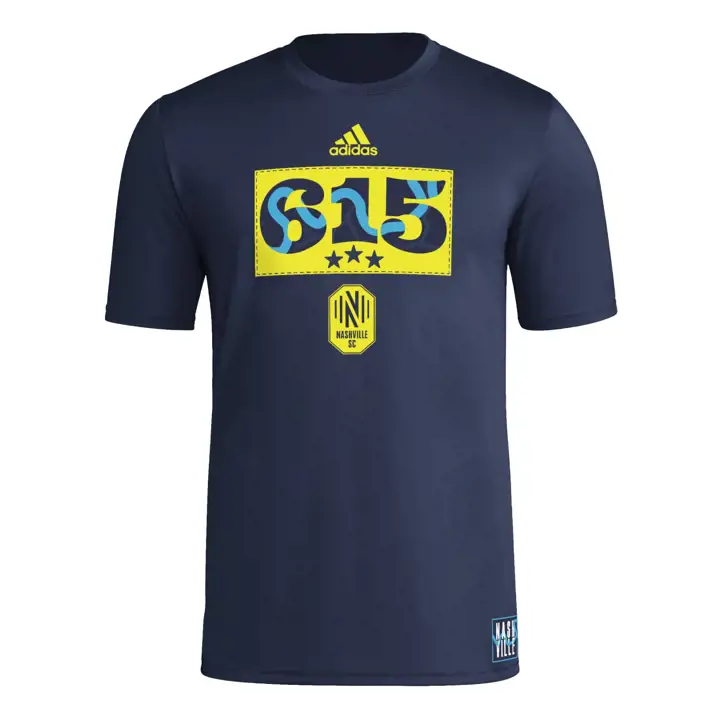T-shirt Nashville SC MLS (crochet) bleu marine