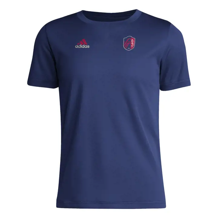 T-shirt stoïque bleu marine St. Louis City SC MLS Youth